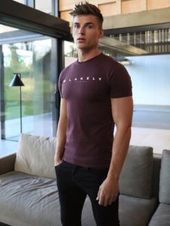 Colton T-Shirt - Burgundy -Blakely 078DelawareBurgundy1D 1