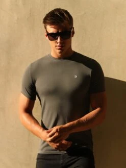 Initial Crew T-Shirt - Charcoal -Blakely 080C CHARCOAL 01D