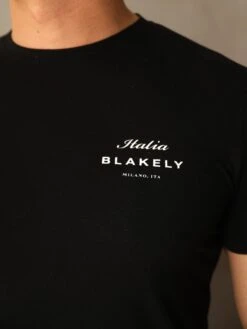 Italia T-Shirt - Black -Blakely 080MBBlack 03D