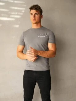 Italia T-Shirt - Stone Grey -Blakely 080MBGrey 02D