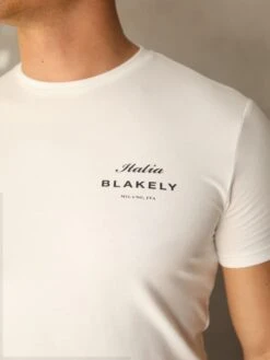 Italia T-Shirt - Flat White -Blakely 080MBOffWhite 01D