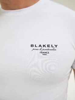 Monaco T-Shirt - White/Black -Blakely 080MOWhitewithBlacklogoD 1