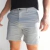 Stretch Chino Shorts - Grey