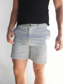 Stretch Chino Shorts - Grey -Blakely 1349LGrey 02D