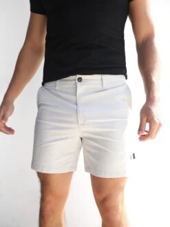 Stretch Chino Shorts - Light Grey -Blakely 1349LLightGrey 03D