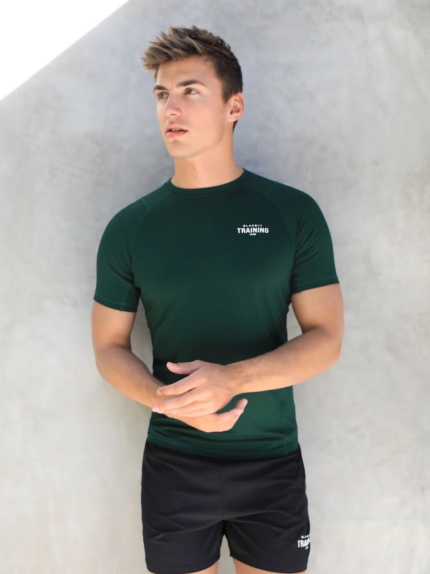 Slim Training T-Shirt - Dark Green 5 Slim Training T-Shirt - Dark Green - Image 4