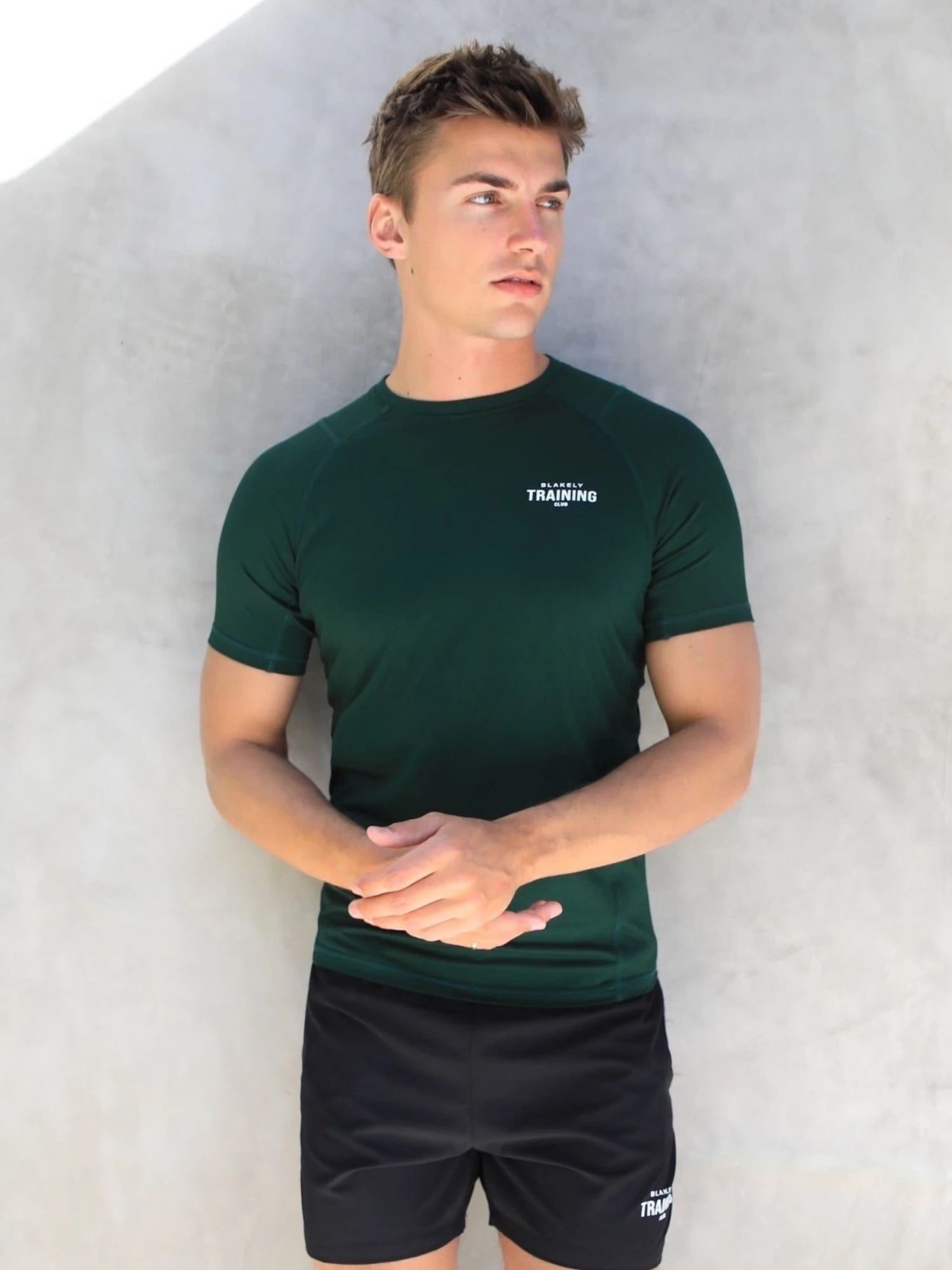 Slim Training T-Shirt - Dark Green 2 Slim Training T-Shirt - Dark Green