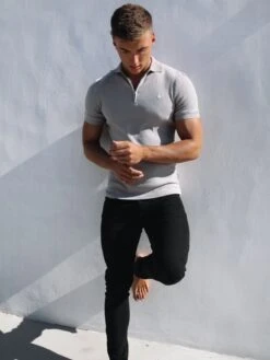 Aspen Polo - Stone -Blakely 1804Zip UpStone4D