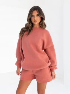 Isabel Oversized Jumper - Burnt Coral -Blakely 1846ABURNTCORAL05D