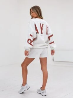 Isabel Oversized Jumper - Marl White & Rust Red 13 Isabel Oversized Jumper - Marl White & Rust Red -Blakely 1846AMarlWhite Rust 05D