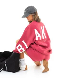 Isabel Oversized Jumper - Deep Pink 12 Isabel Oversized Jumper - Deep Pink -Blakely 1846ASANGRIARED01D