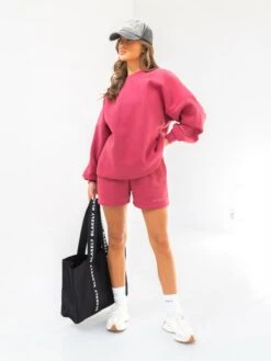 Isabel Oversized Jumper - Deep Pink 13 Isabel Oversized Jumper - Deep Pink -Blakely 1846ASANGRIARED02D
