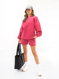 Isabel Oversized Jumper - Deep Pink 11 Isabel Oversized Jumper - Deep Pink -Blakely 1846ASANGRIARED04D