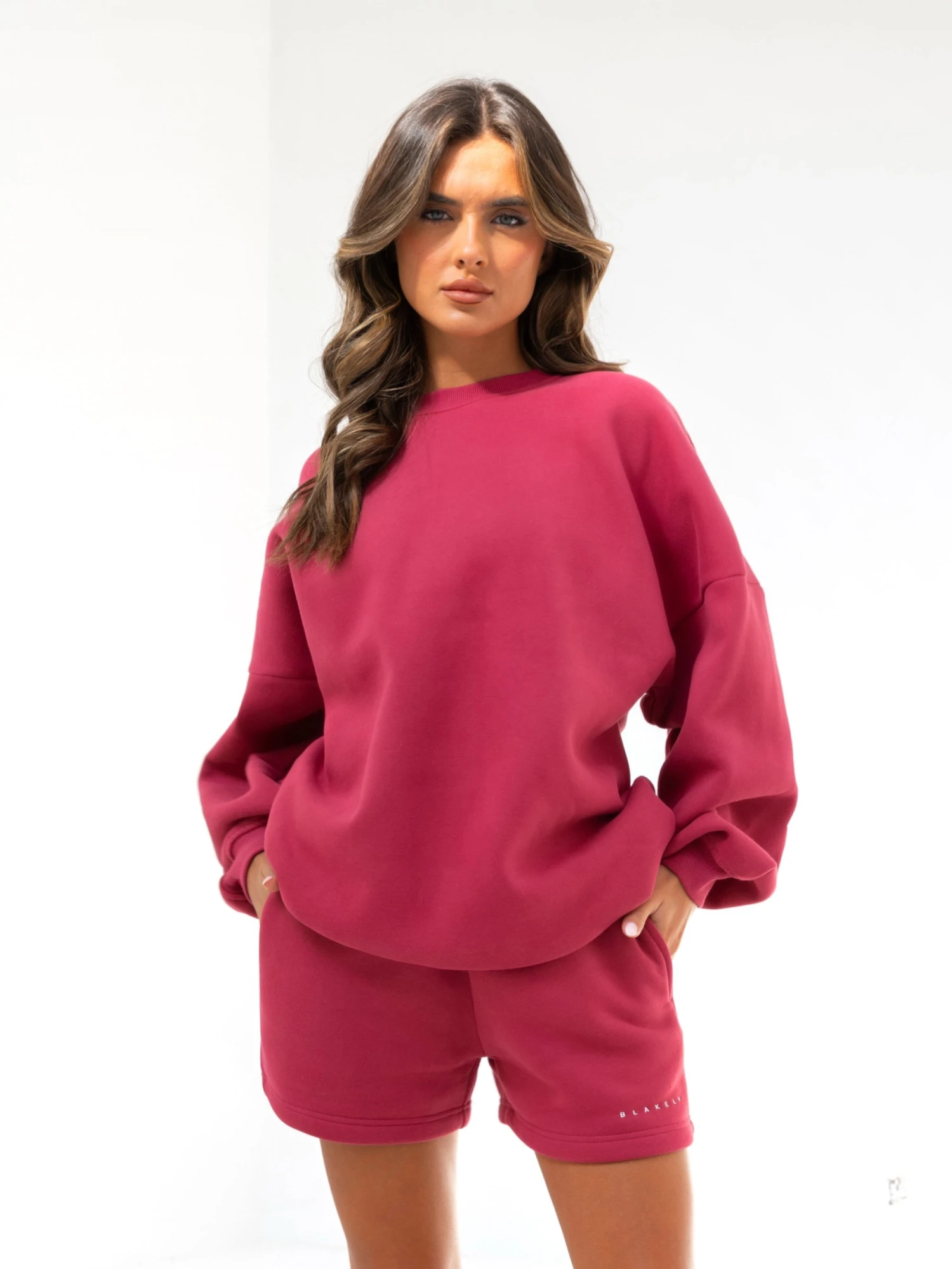 Isabel Oversized Jumper - Deep Pink 4 Isabel Oversized Jumper - Deep Pink - Image 2