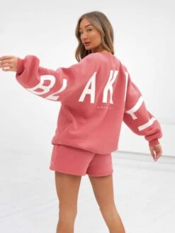 Isabel Oversized Jumper - Sunrise Coral -Blakely 1846ASandRed 05D