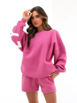Isabel Oversized Jumper - Hot Pink -Blakely 1846AWILDBERRY04D