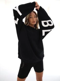 Isabel Oversized Jumper - Black -Blakely 1846ISABELBLACK05