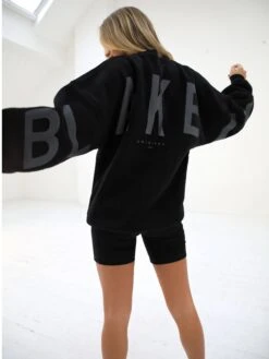 Isabel Tonal Oversized Jumper - Black -Blakely 1846TblackD 4