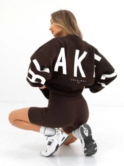 Isabel Oversized Jumper - Coffee Bean -Blakely 1846XBROWN01D