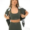 Ultimate Active Bra - Khaki Green -Blakely 1850GkhakigreenD 1