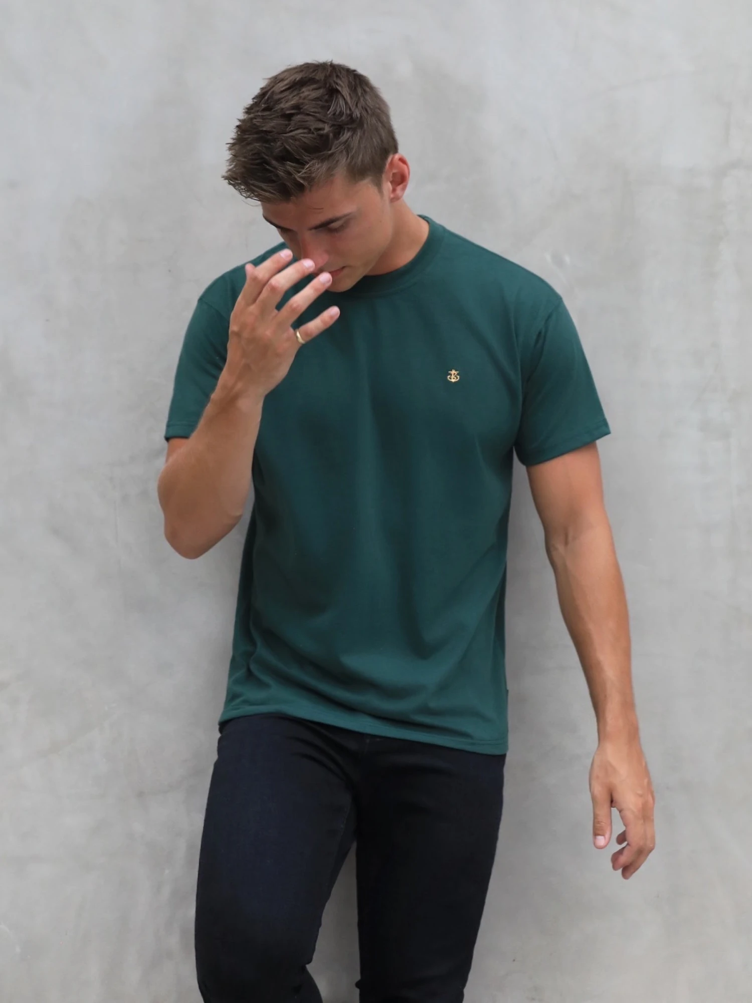 Anchor Relaxed T-Shirt - Dark Green 6 Anchor Relaxed T-Shirt - Dark Green - Image 4