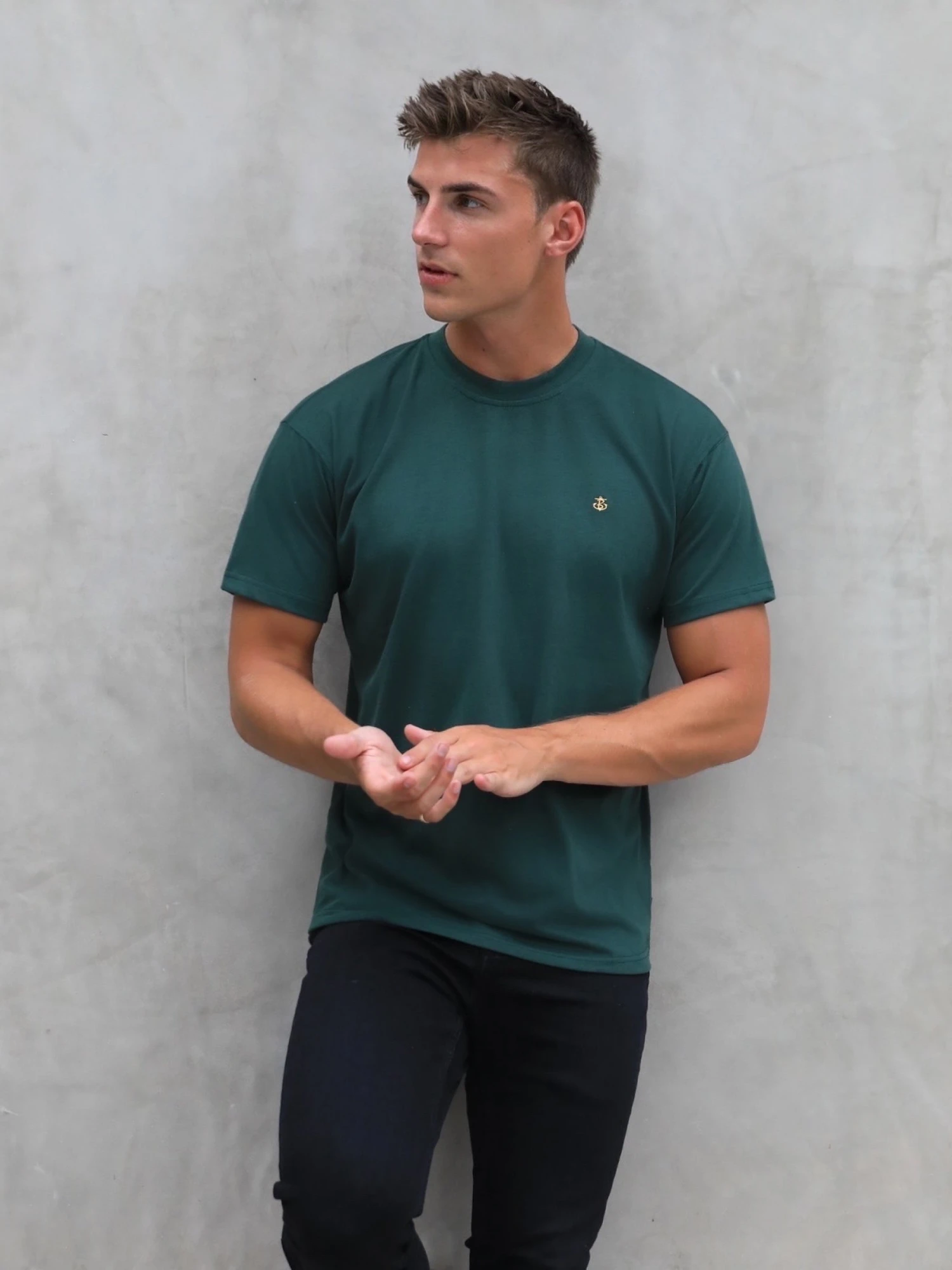 Anchor Relaxed T-Shirt - Dark Green 4 Anchor Relaxed T-Shirt - Dark Green - Image 2