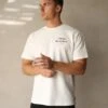 Italia Relaxed T-Shirt - Flat White 1 Italia Relaxed T-Shirt - Flat White -Blakely 1966MMWHITE LEADD