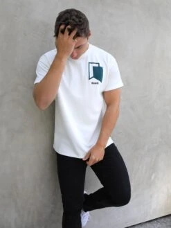 Revolve Relaxed T-Shirt - Flat White 15 Revolve Relaxed T-Shirt - Flat White -Blakely 1966White 03D