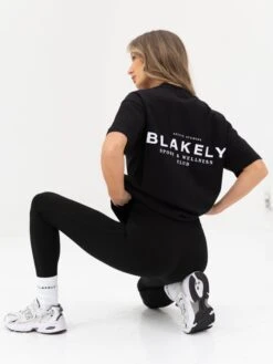 Active Studios Oversized T-Shirt - Black -Blakely 196BSBLACKD 2