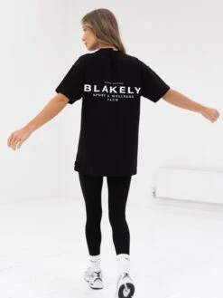 Active Studios Oversized T-Shirt - Black -Blakely 196BSBLACKD 3