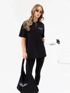 Active Studios Oversized T-Shirt - Black -Blakely 196BSBLACKD 4