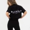 Active Studios Oversized T-Shirt - Black -Blakely 196BSBLACKLEADD