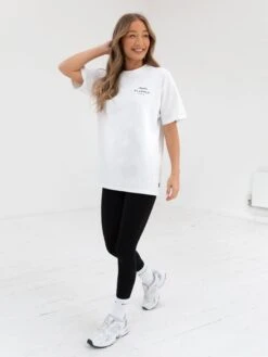 Italia Oversized T-Shirt - Flat White -Blakely 196BWWhite 05D