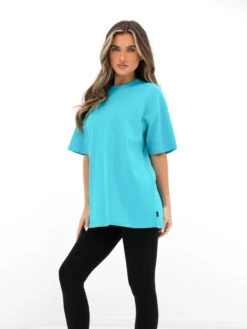 Isabel Oversized T-Shirt - Aqua -Blakely 196IWAQUA06D