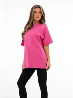 Isabel Oversized T-Shirt - Hot Pink -Blakely 196IWHOTPINK01D