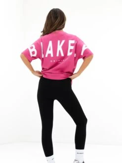 Isabel Oversized T-Shirt - Hot Pink -Blakely 196IWHOTPINK03D