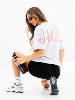 Isabel Oversized T-Shirt - Marl White -Blakely 196IWMARLWHITED 4