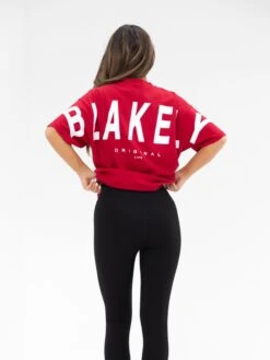 Isabel Oversized T-Shirt - Cherry Red 12 Isabel Oversized T-Shirt - Cherry Red -Blakely 196IWRED02D