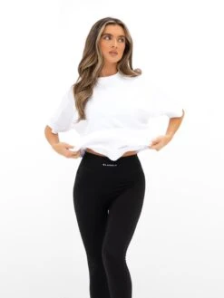 Isabel Oversized T-Shirt - White & Hot Pink -Blakely 196IWWHITE HOTPINK02D