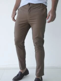 Sloane Slim Fit Tailored Chinos - Brown -Blakely 2009 1BROWND 2