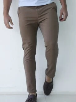 Sloane Slim Fit Tailored Chinos - Brown -Blakely 2009 1BROWND