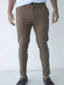 Sloane Slim Fit Tailored Chinos - Brown -Blakely 2009 1BROWND 3