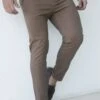 Sloane Slim Fit Tailored Chinos - Brown -Blakely 2009 1BROWNLEADD