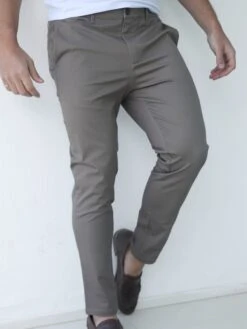Cavill Slim Fit Tailored Chinos - Khaki Green