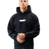Kobe Italic Relaxed Hoodie - Black