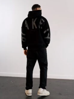 Tonal Idris Oversized Hoodie - Black -Blakely 2011TBLACKD 2
