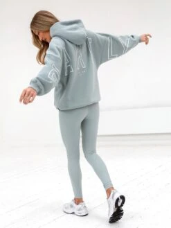 Outline Isabel Oversized Hoodie - Mineral Blue -Blakely 20120LightBlue 03D