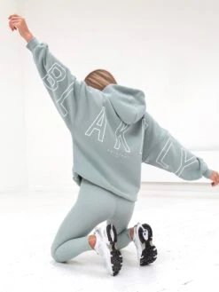 Outline Isabel Oversized Hoodie - Mineral Blue -Blakely 20120LightBlue 04D