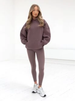 Outline Isabel Oversized Hoodie - Mauve Brown -Blakely 20120LightBrown 02D