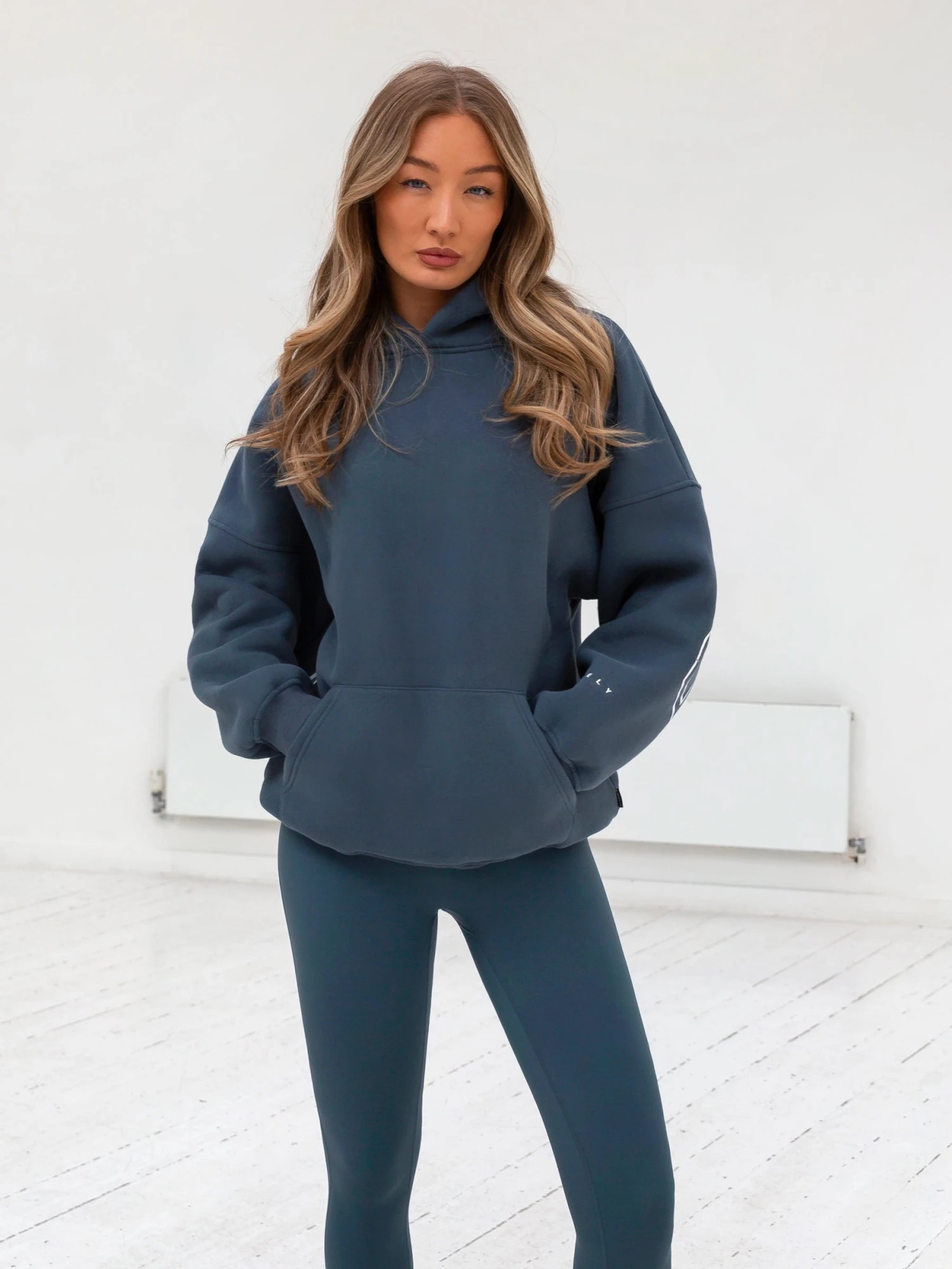 Outline Isabel Oversized Hoodie - Slate Blue 8 Outline Isabel Oversized Hoodie - Slate Blue - Image 6